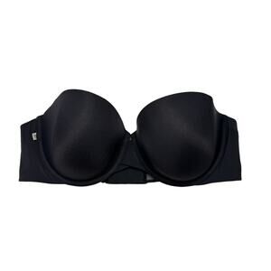 HARPER WILDE Base Strapless Bra in Black Size 40B Underwire Lightly Lined